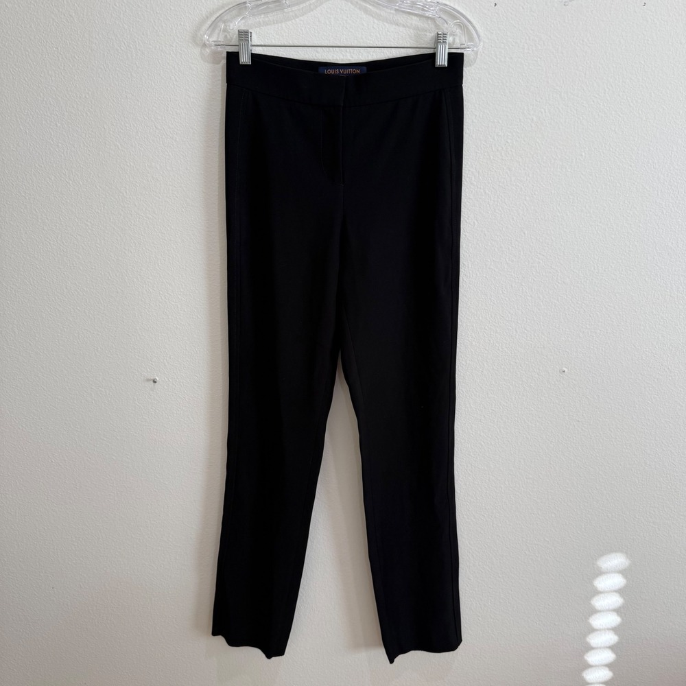 Louis Vuitton Uniforms Black Dress Pants Trousers Slim Straight Size 34 Mens